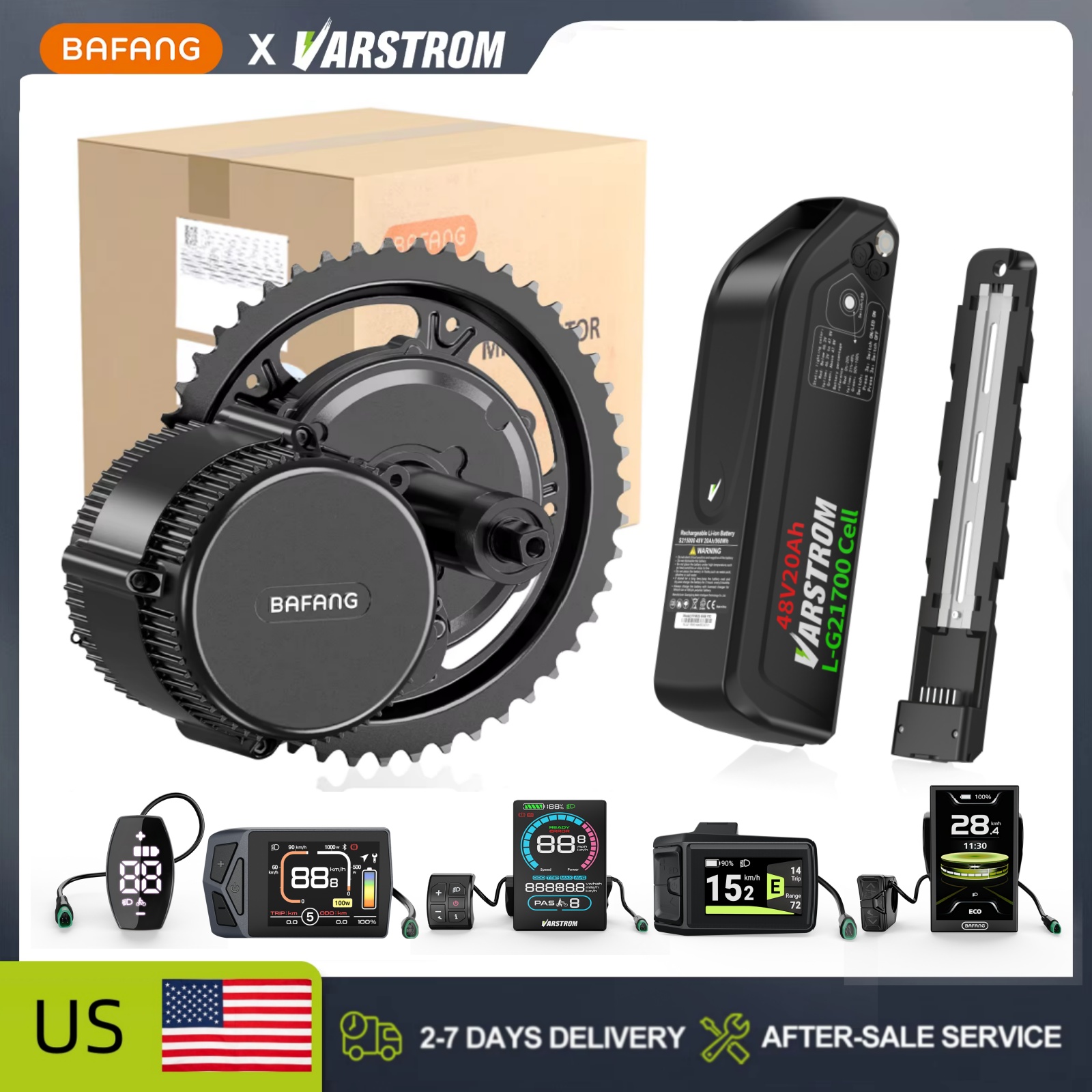 [สต็อกในสหรัฐฯ] ชุดแปลงจักรยาน - Side Hung Mid Drive Motor Kit บทวิจารณ์และราคา